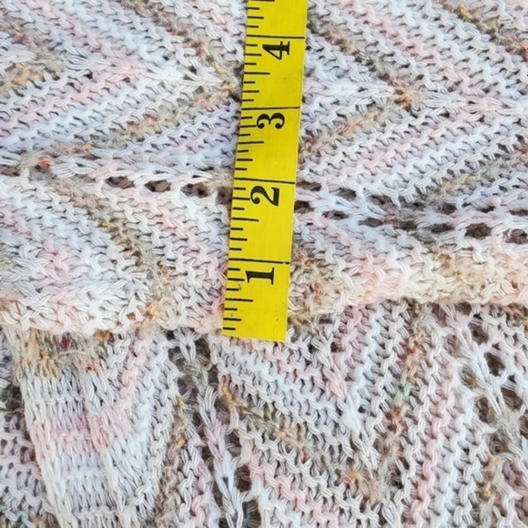 Zig zag Pastel open‎ long cardigan M - Picture 10 of 13